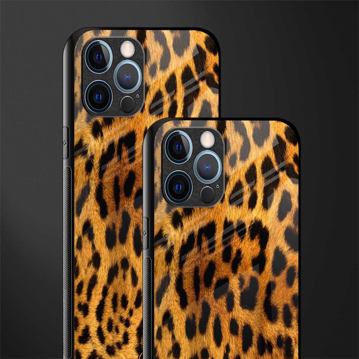leopard fur glass case for iphone 12 pro max image-2