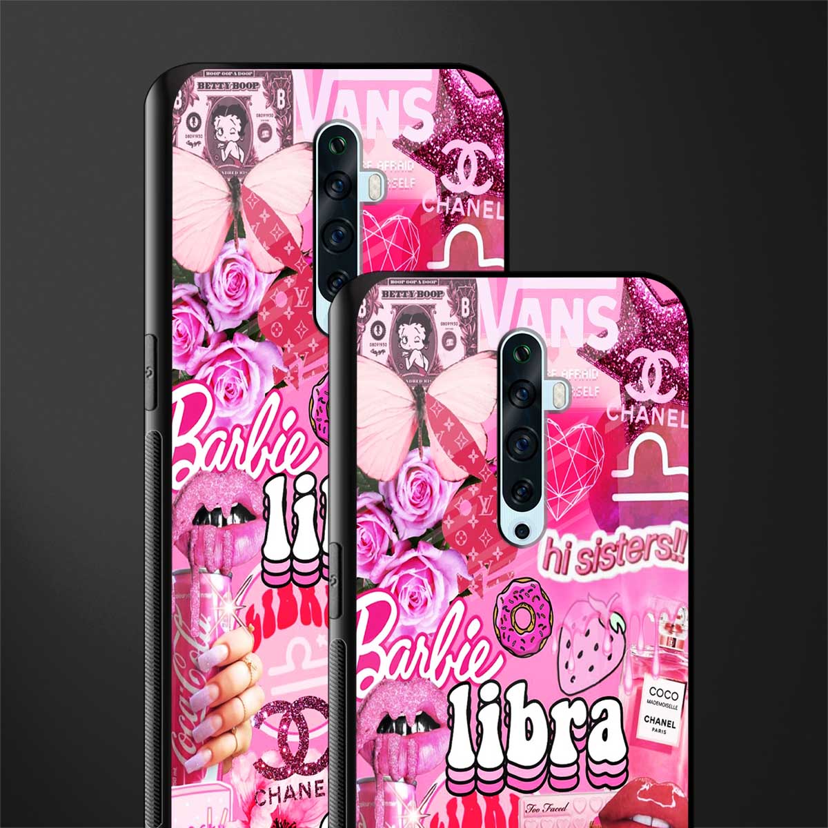 libra aesthetic collage glass case for oppo reno 2f image-2