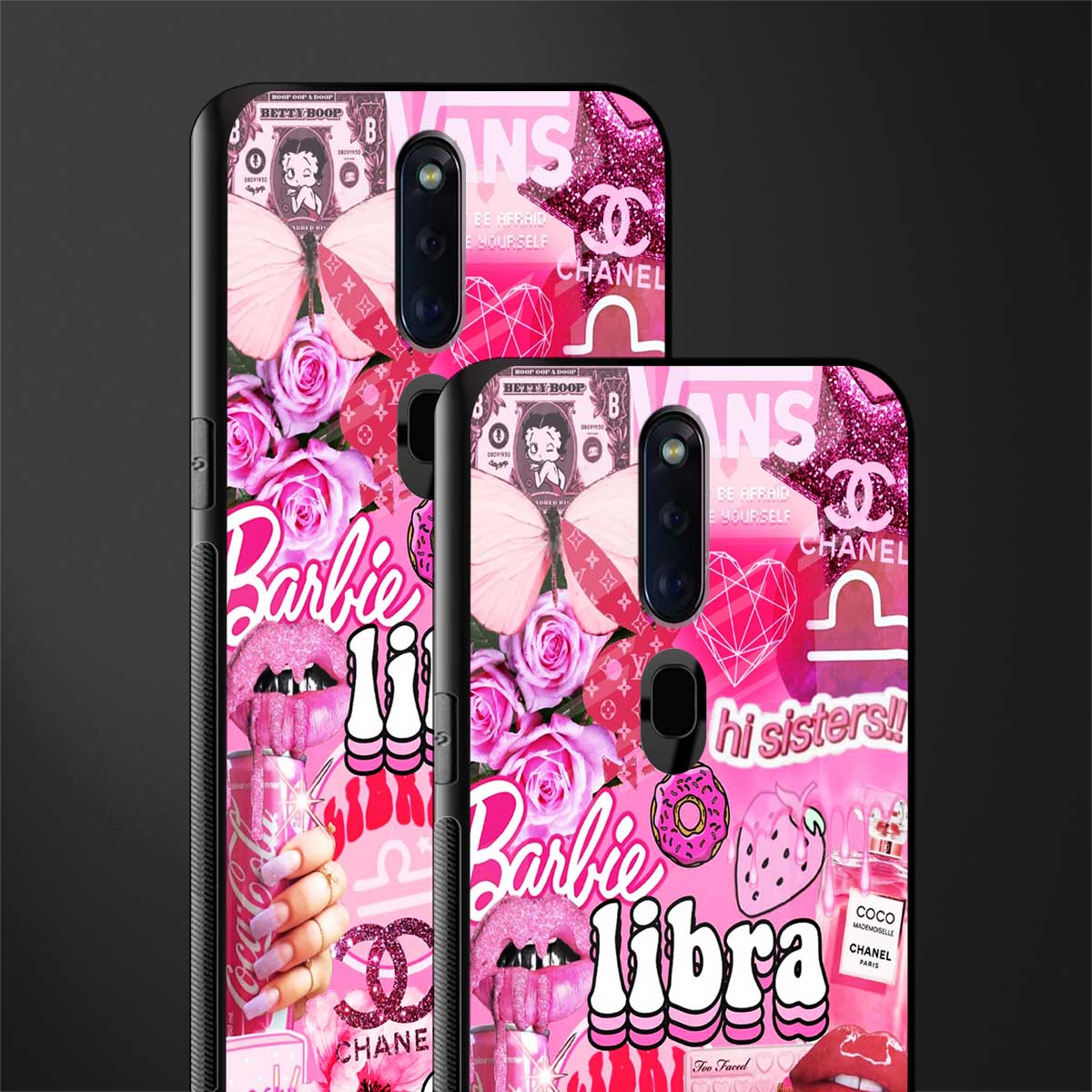 libra aesthetic collage glass case for oppo f11 pro image-2
