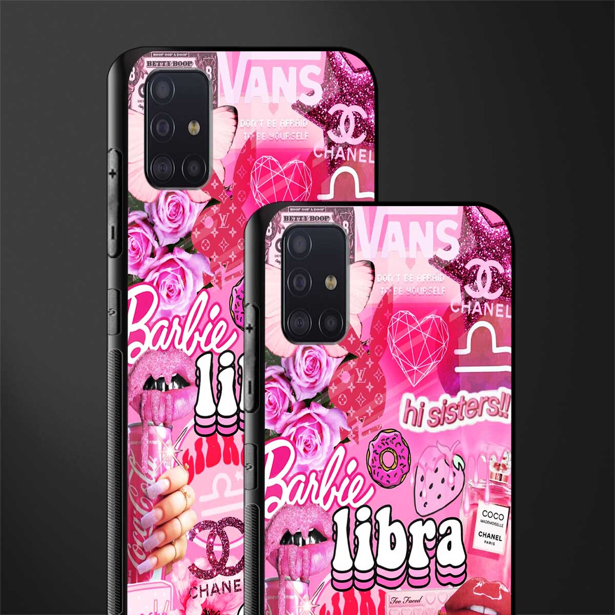 libra aesthetic collage glass case for samsung galaxy a71 image-2