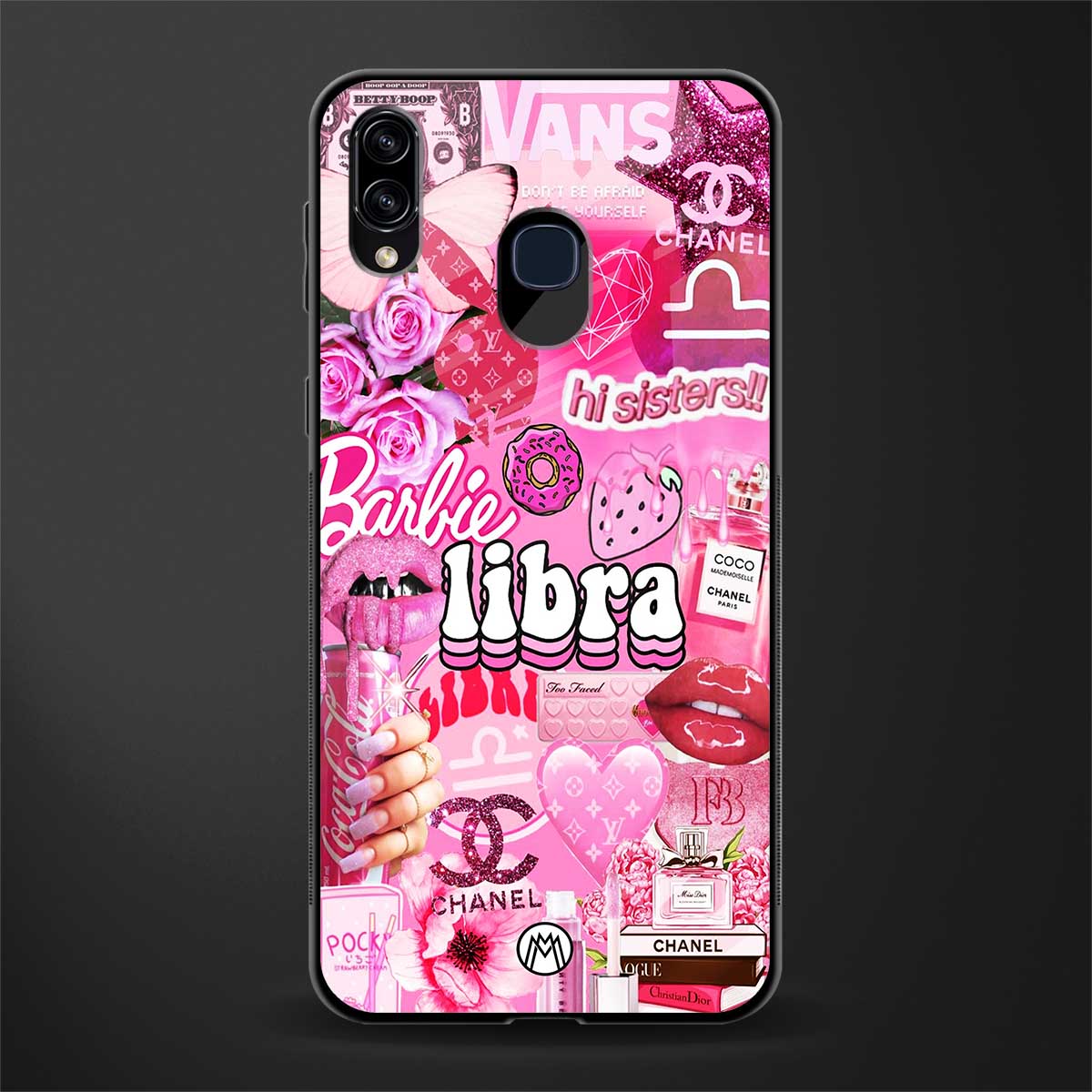 libra aesthetic collage glass case for samsung galaxy a30 image
