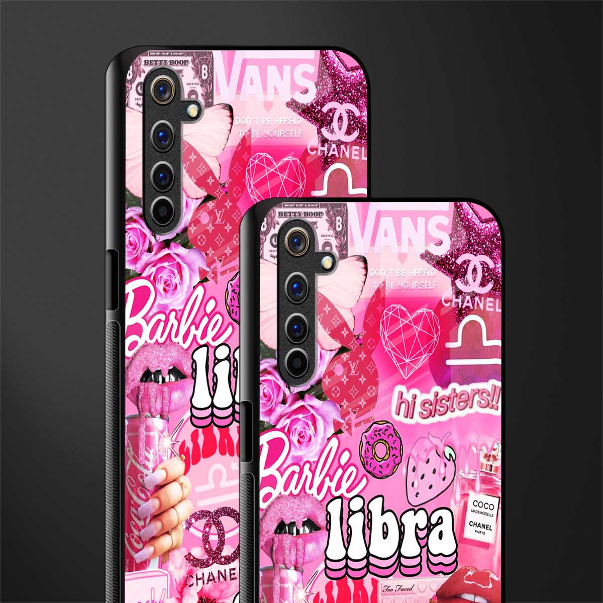 libra aesthetic collage glass case for realme 6i image-2