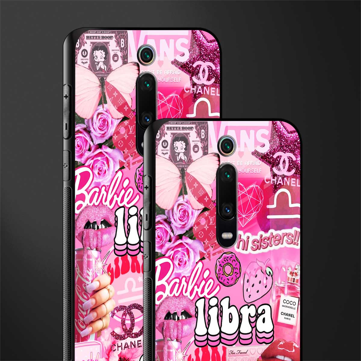 libra aesthetic collage glass case for redmi k20 image-2