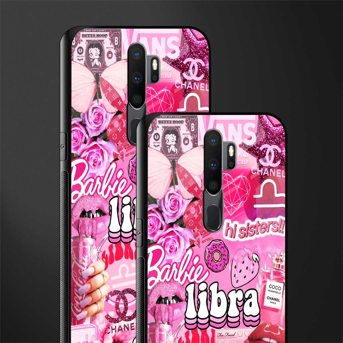libra aesthetic collage glass case for oppo a5 2020 image-2