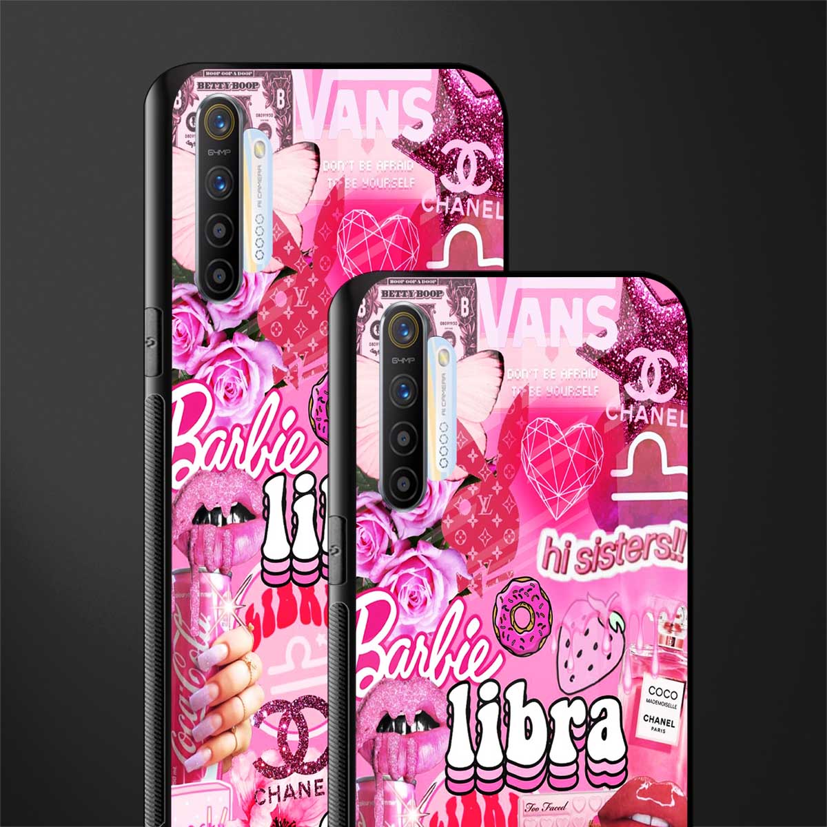 libra aesthetic collage glass case for realme x2 image-2