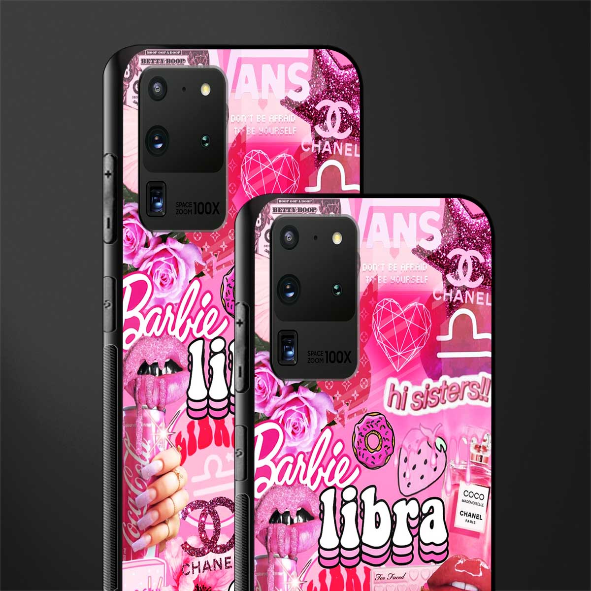 libra aesthetic collage glass case for samsung galaxy s20 ultra image-2