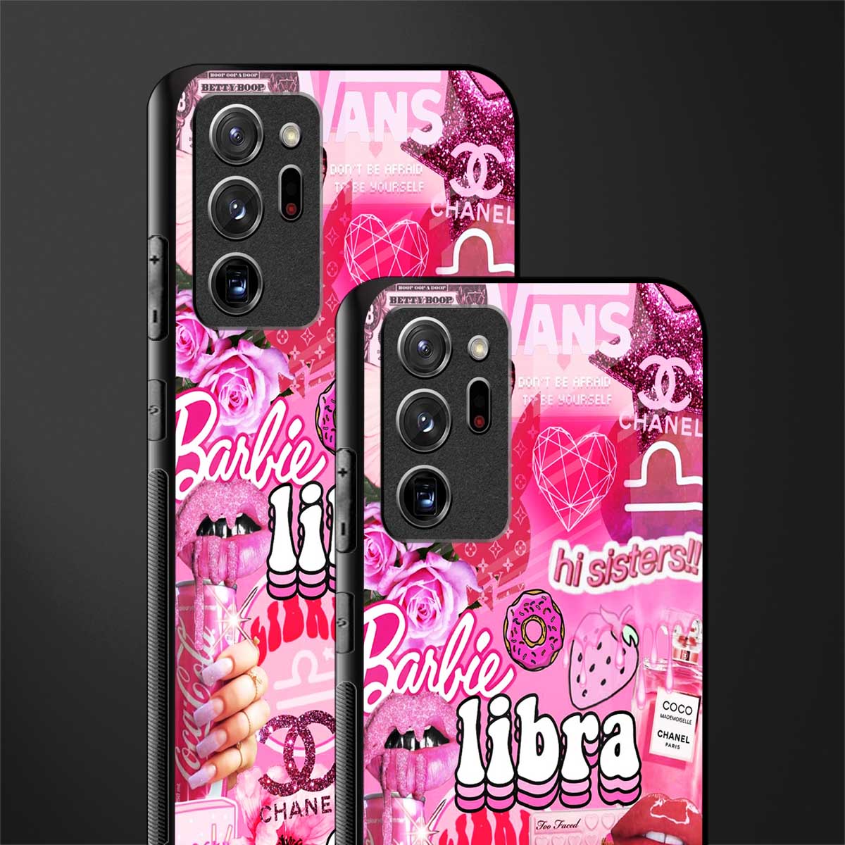 libra aesthetic collage glass case for samsung galaxy note 20 ultra 5g image-2
