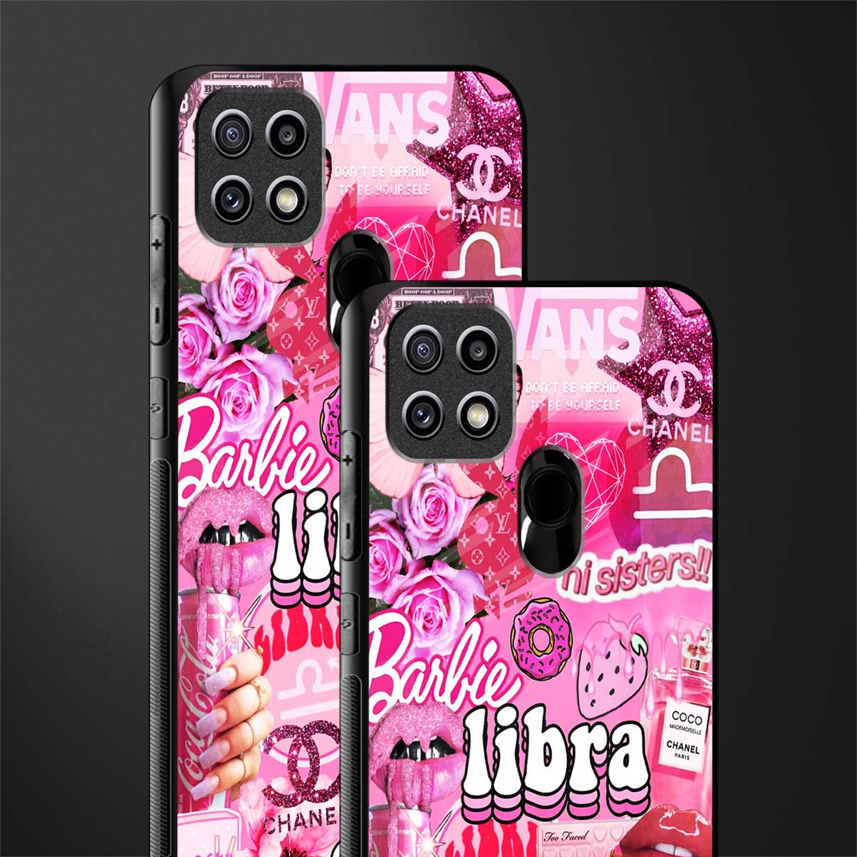 libra aesthetic collage glass case for oppo a15s image-2