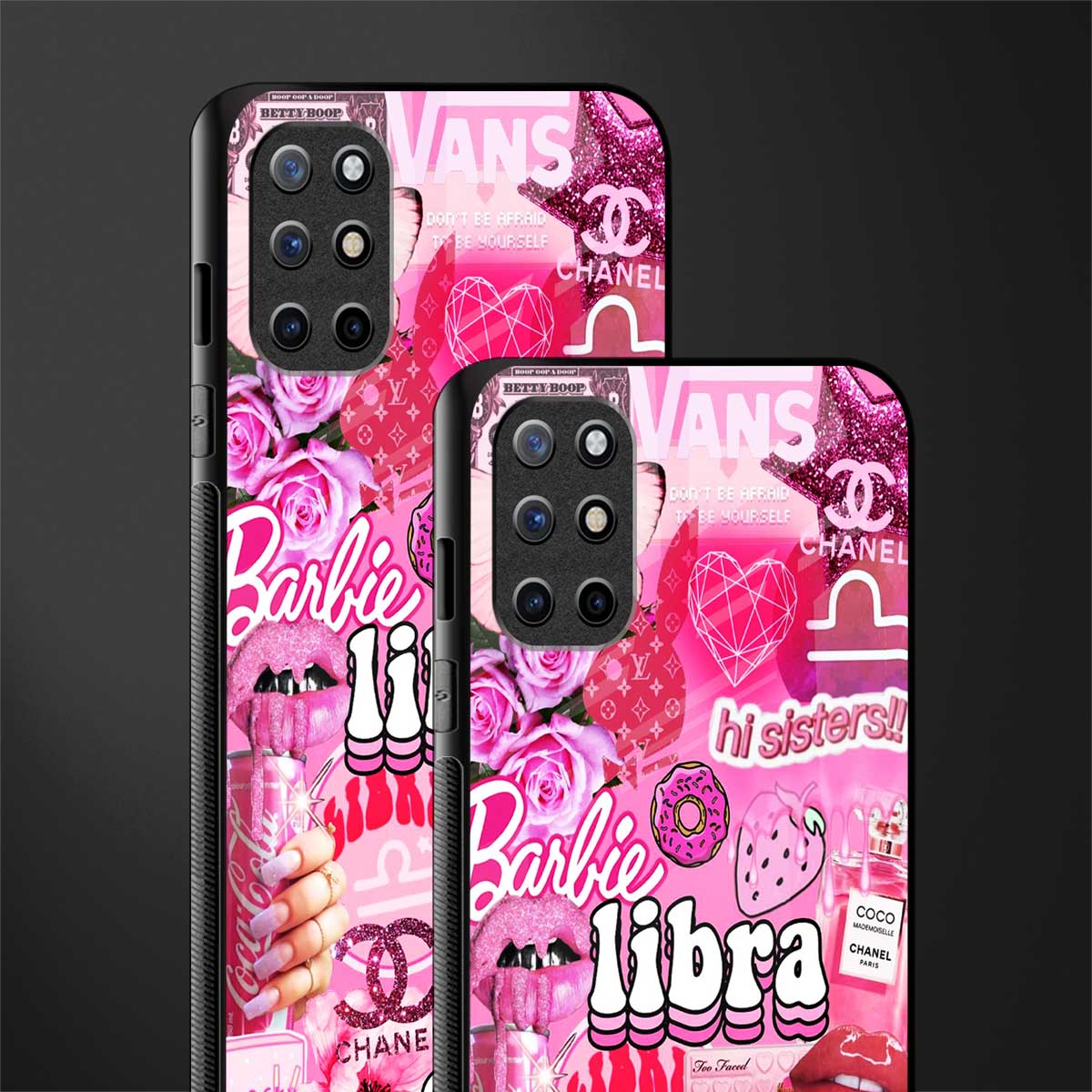 libra aesthetic collage glass case for oneplus 8t image-2