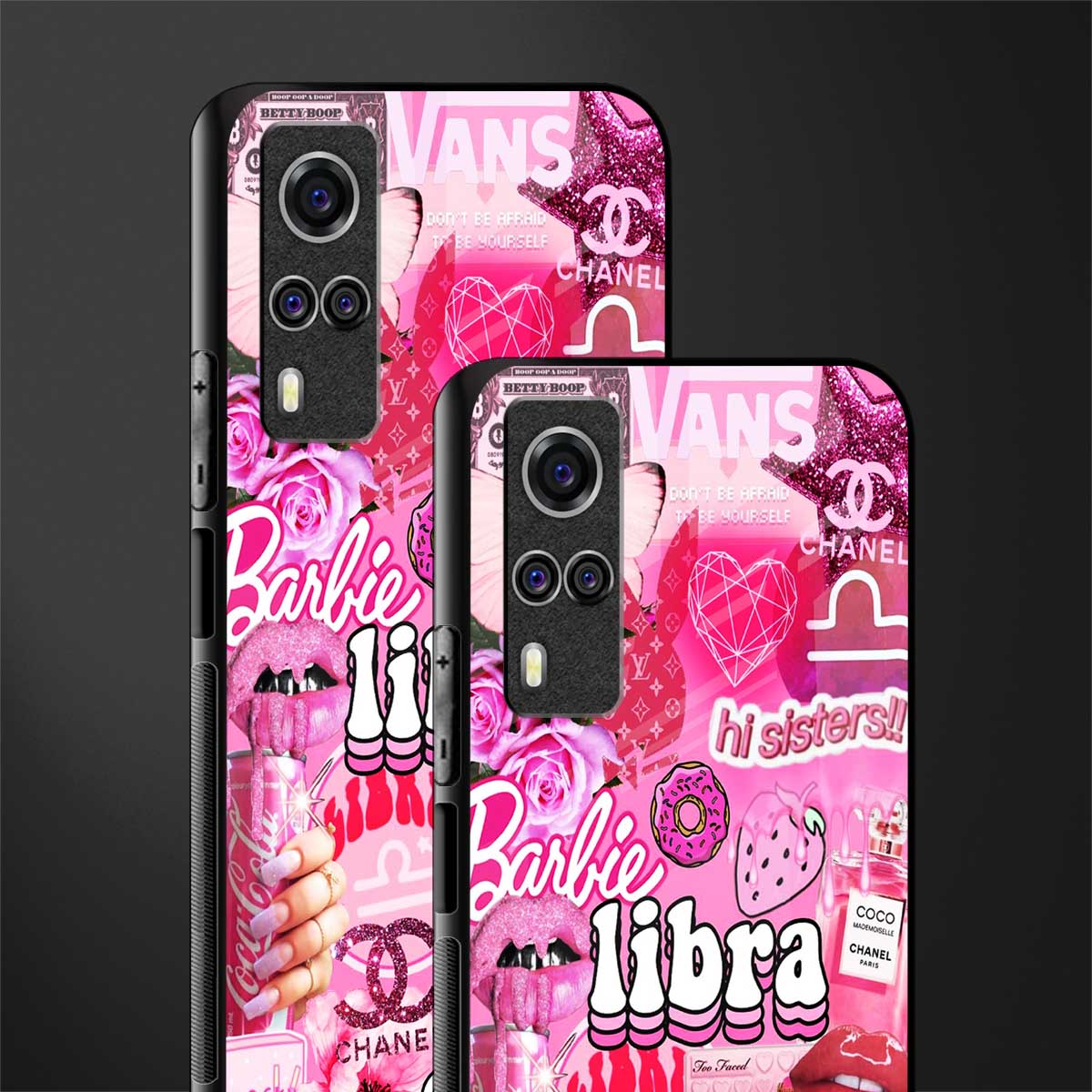 libra aesthetic collage glass case for vivo y51 image-2