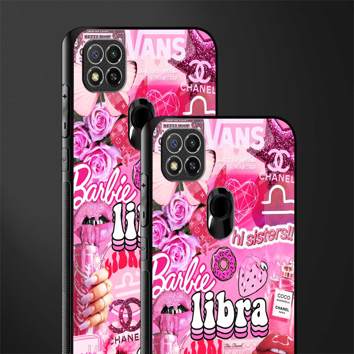 libra aesthetic collage glass case for redmi 9 image-2