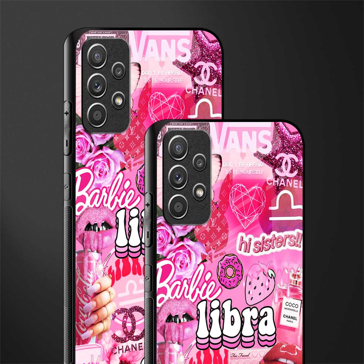 libra aesthetic collage glass case for samsung galaxy a72 image-2