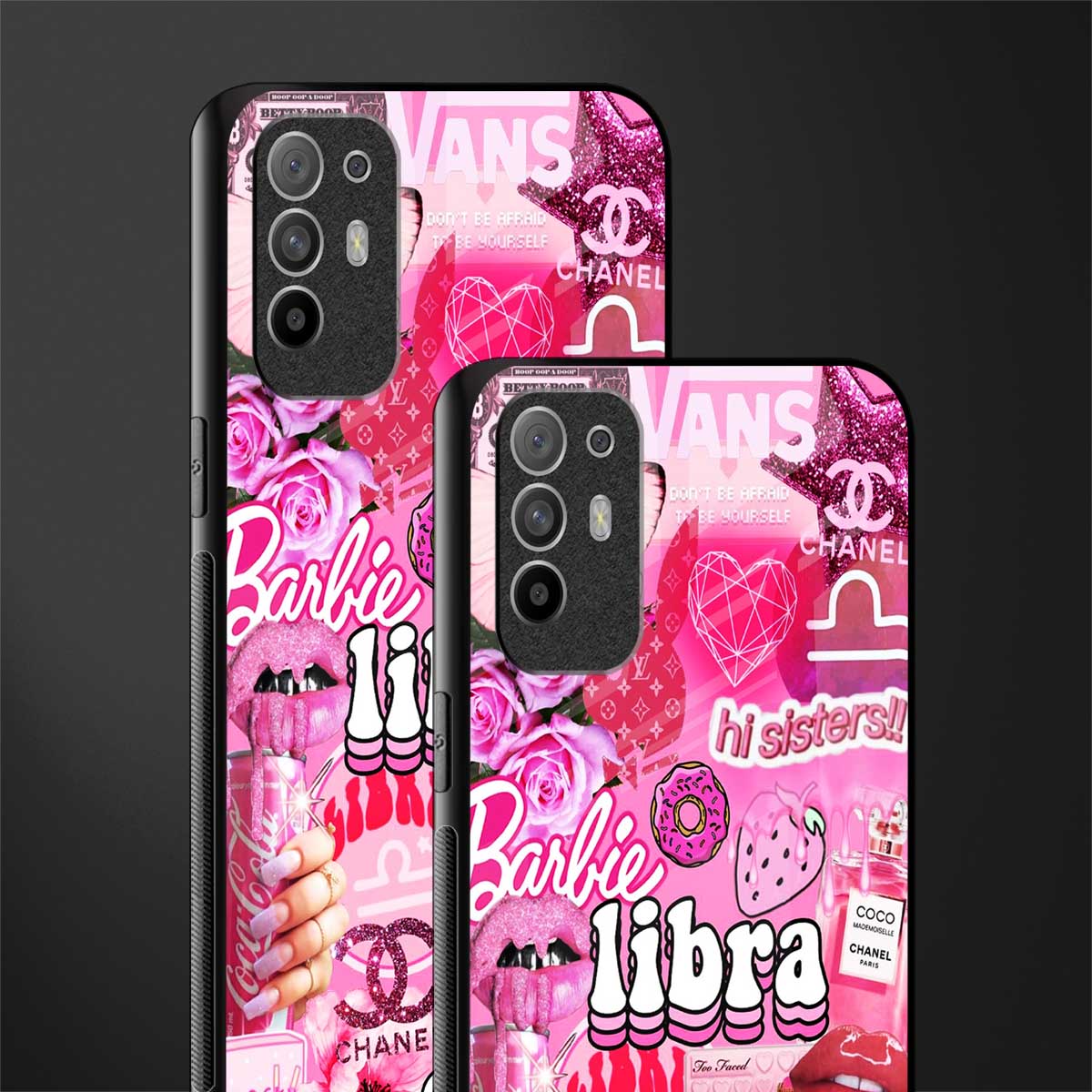 libra aesthetic collage glass case for oppo f19 pro plus image-2