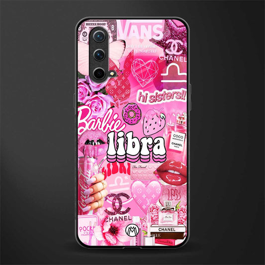 libra aesthetic collage glass case for oneplus nord ce 5g image