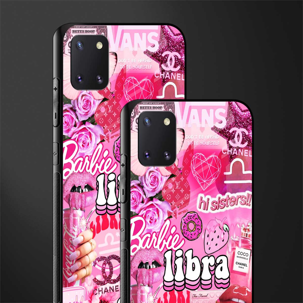 libra aesthetic collage glass case for samsung a81 image-2