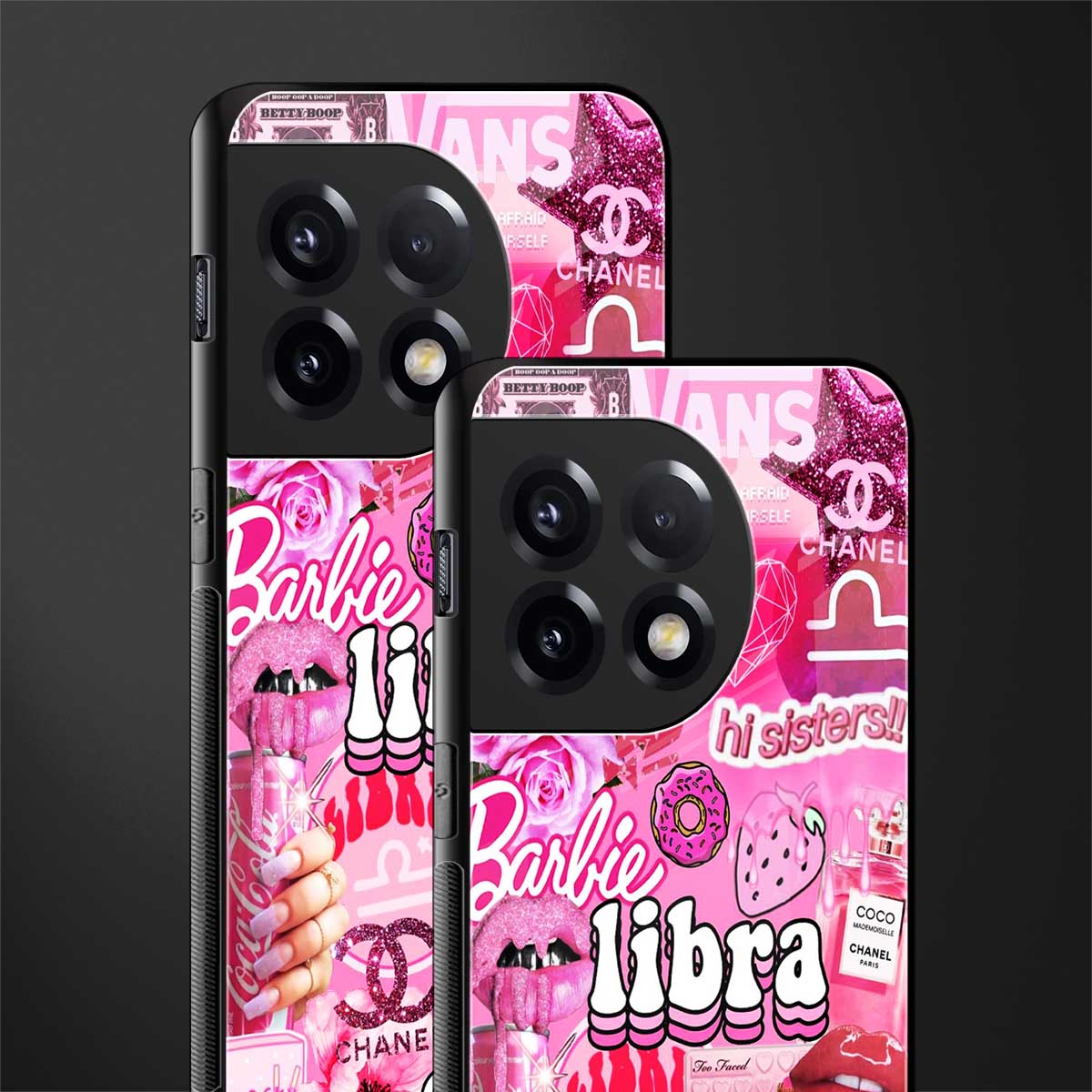libra aesthetic collage back phone cover | glass case for oneplus 11r