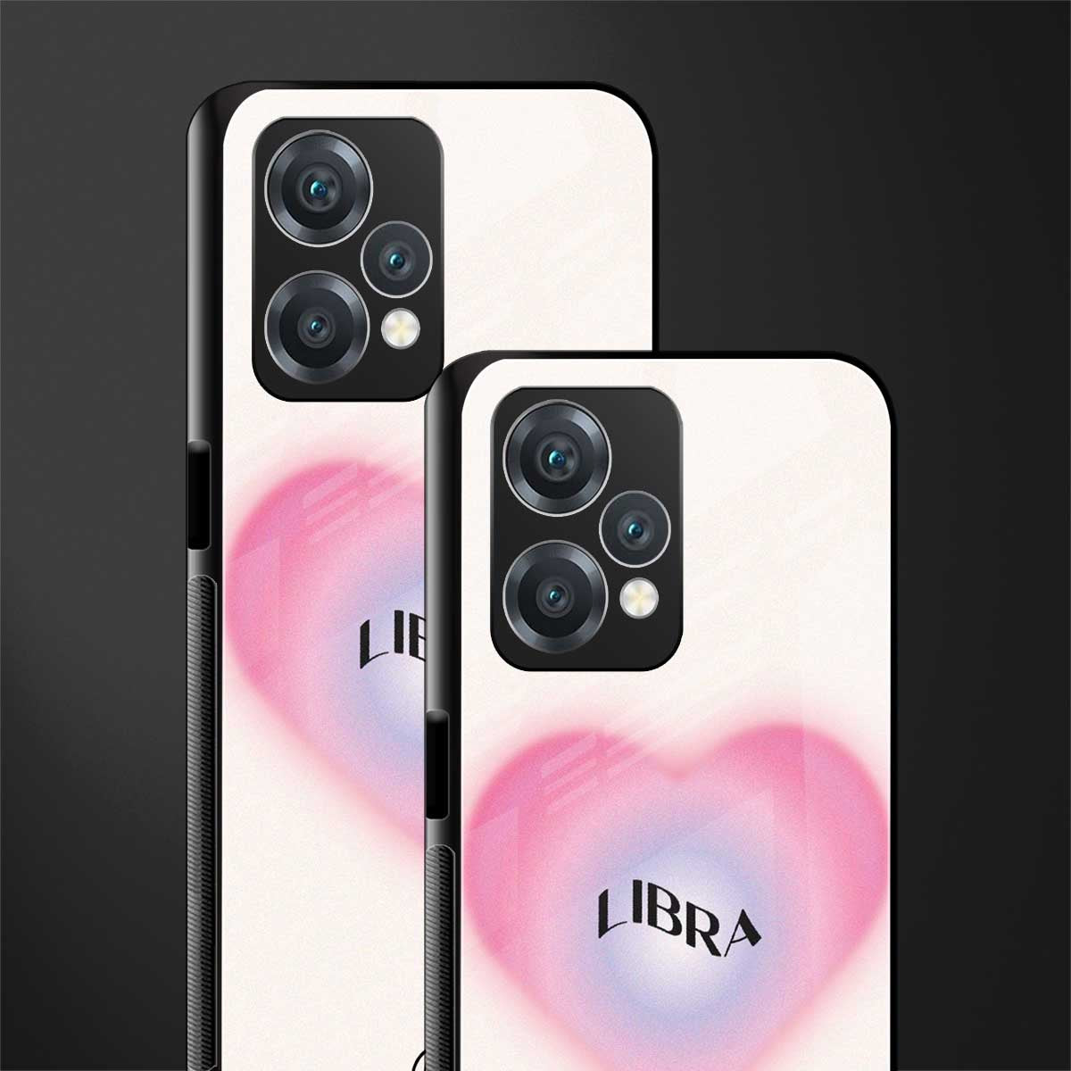 libra minimalistic back phone cover | glass case for realme 9 pro 5g