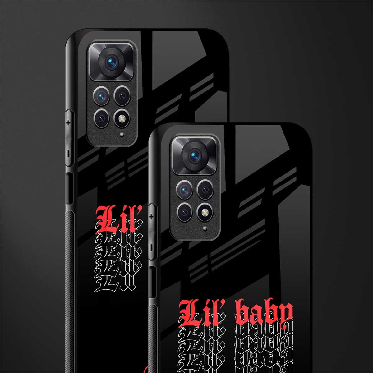 lil baby back phone cover | glass case for redmi note 11 pro plus 4g/5g