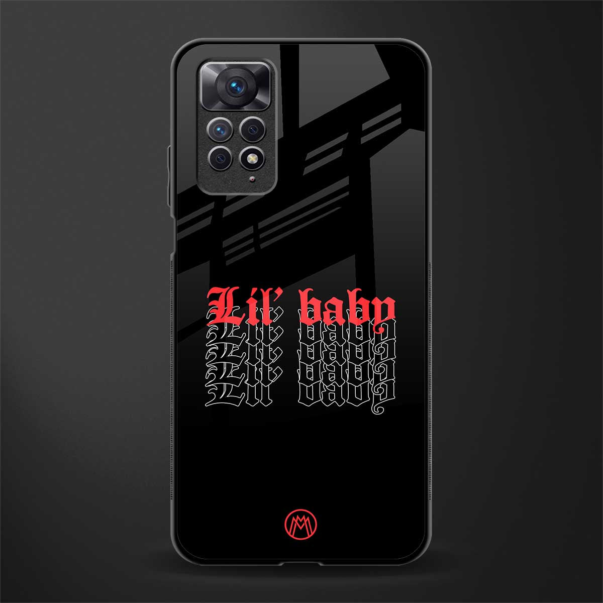 lil baby back phone cover | glass case for redmi note 11 pro plus 4g/5g