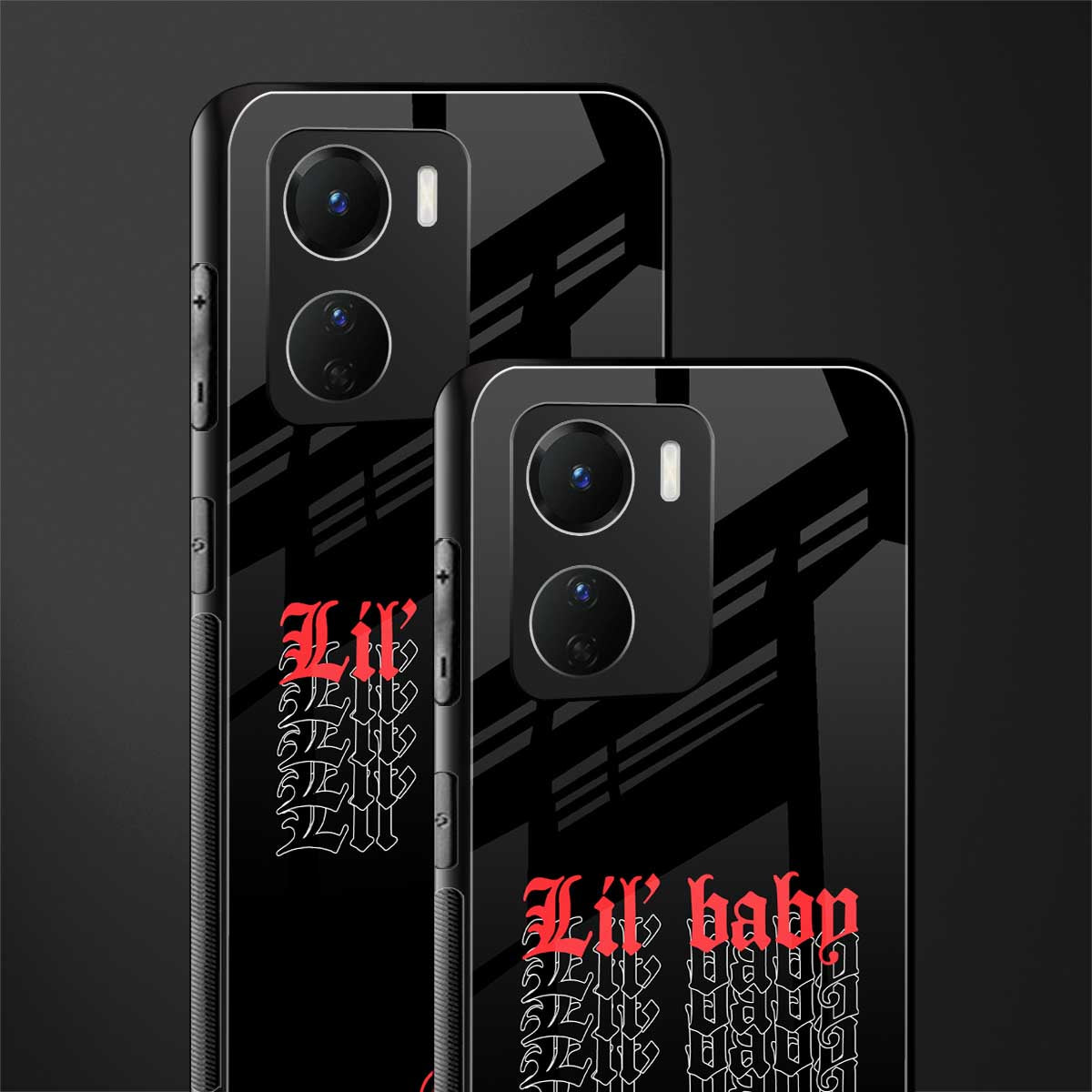 lil baby back phone cover | glass case for vivo y16