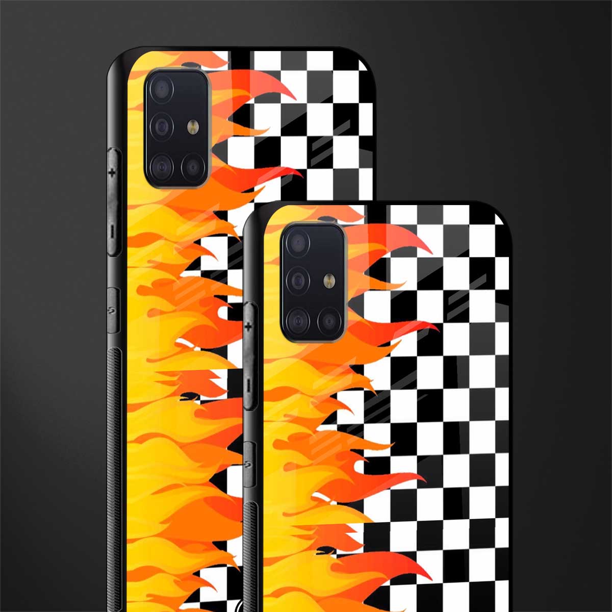 lil flames wild mode glass case for samsung galaxy a71 image-2