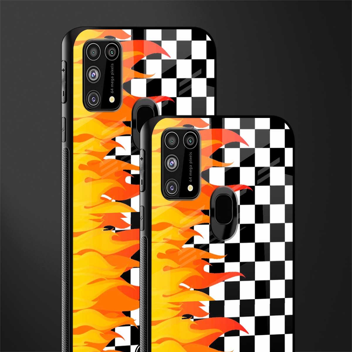 lil flames wild mode glass case for samsung galaxy m31 prime edition image-2