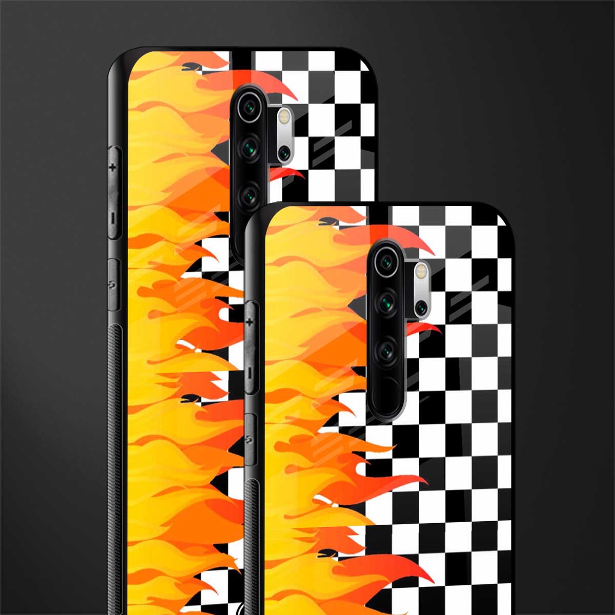 lil flames wild mode glass case for redmi note 8 pro image-2