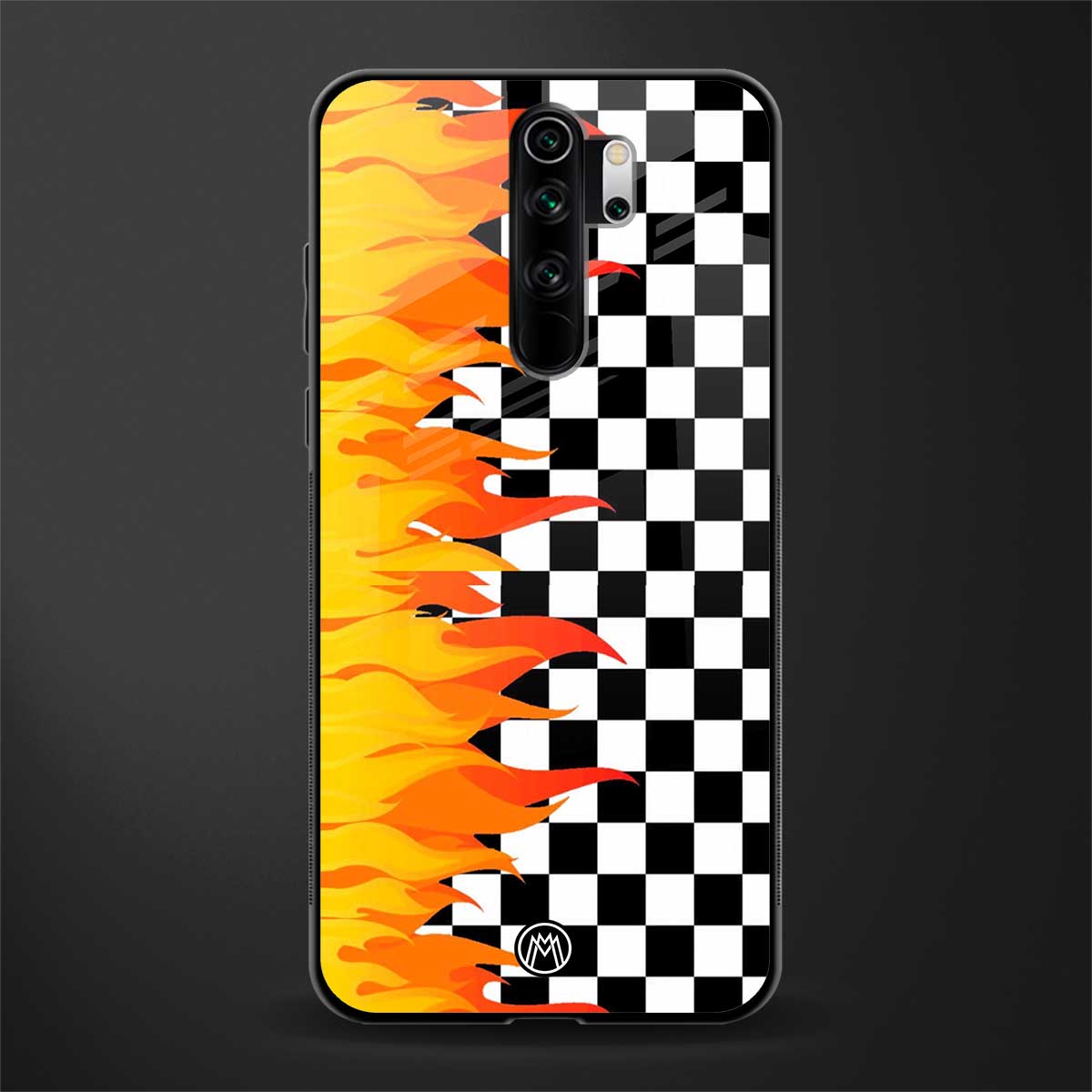 lil flames wild mode glass case for redmi note 8 pro image