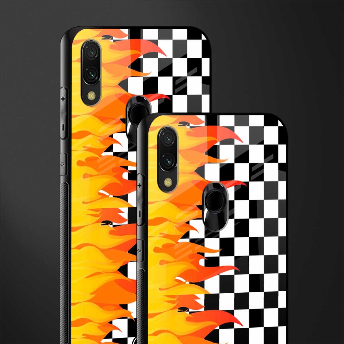 lil flames wild mode glass case for redmi y3 image-2
