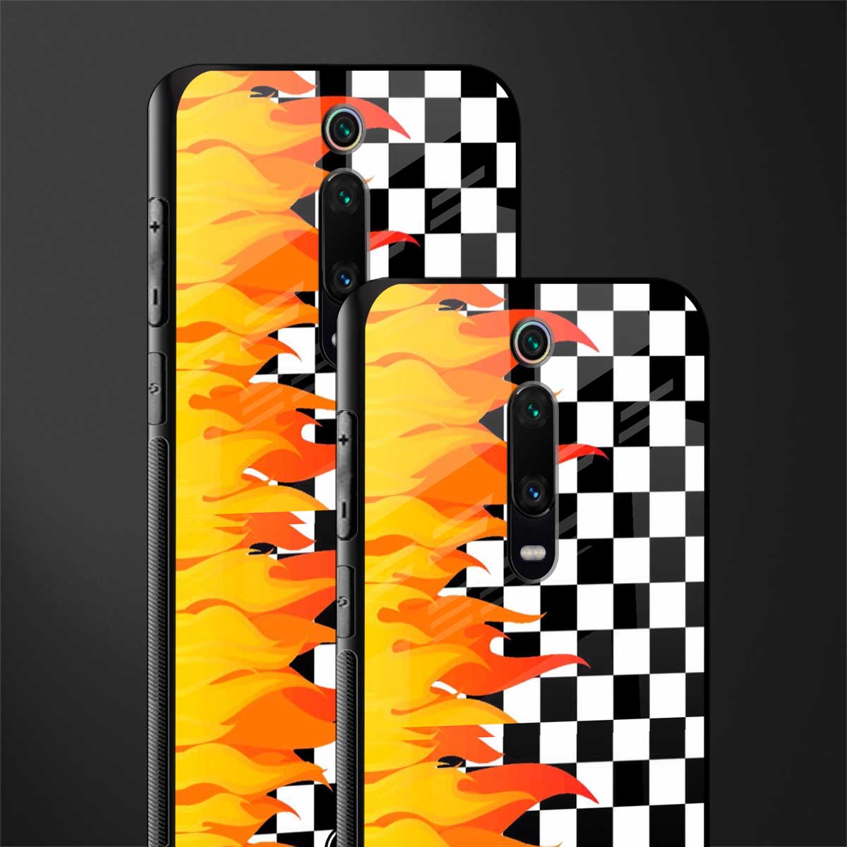 lil flames wild mode glass case for redmi k20 image-2