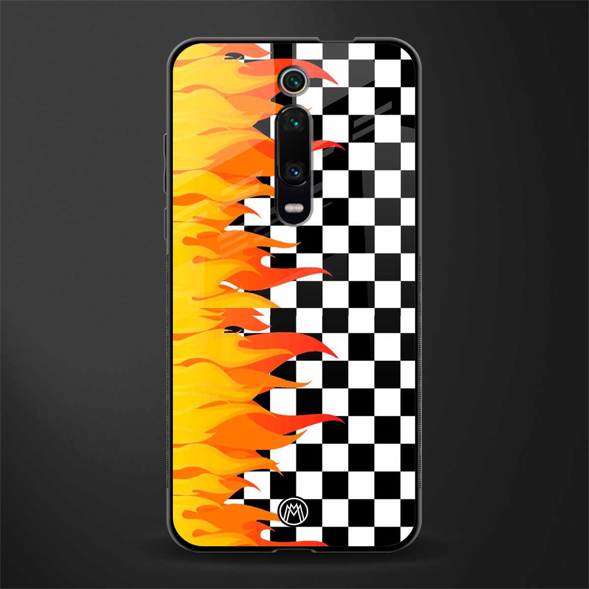 lil flames wild mode glass case for redmi k20 image