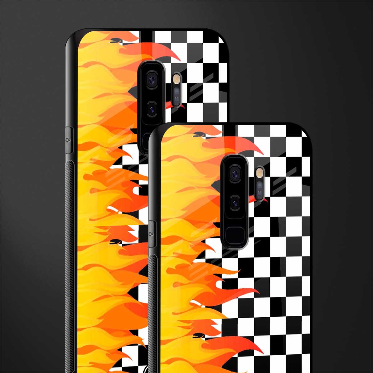 lil flames wild mode glass case for samsung galaxy s9 plus image-2