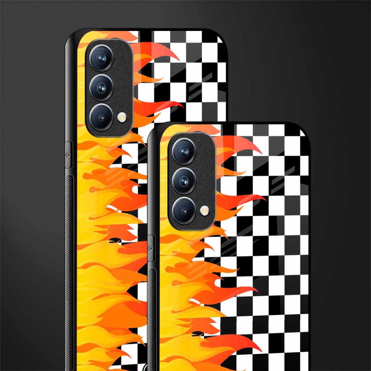lil flames wild mode glass case for oppo f19s image-2