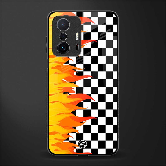 lil flames wild mode glass case for mi 11t pro 5g image