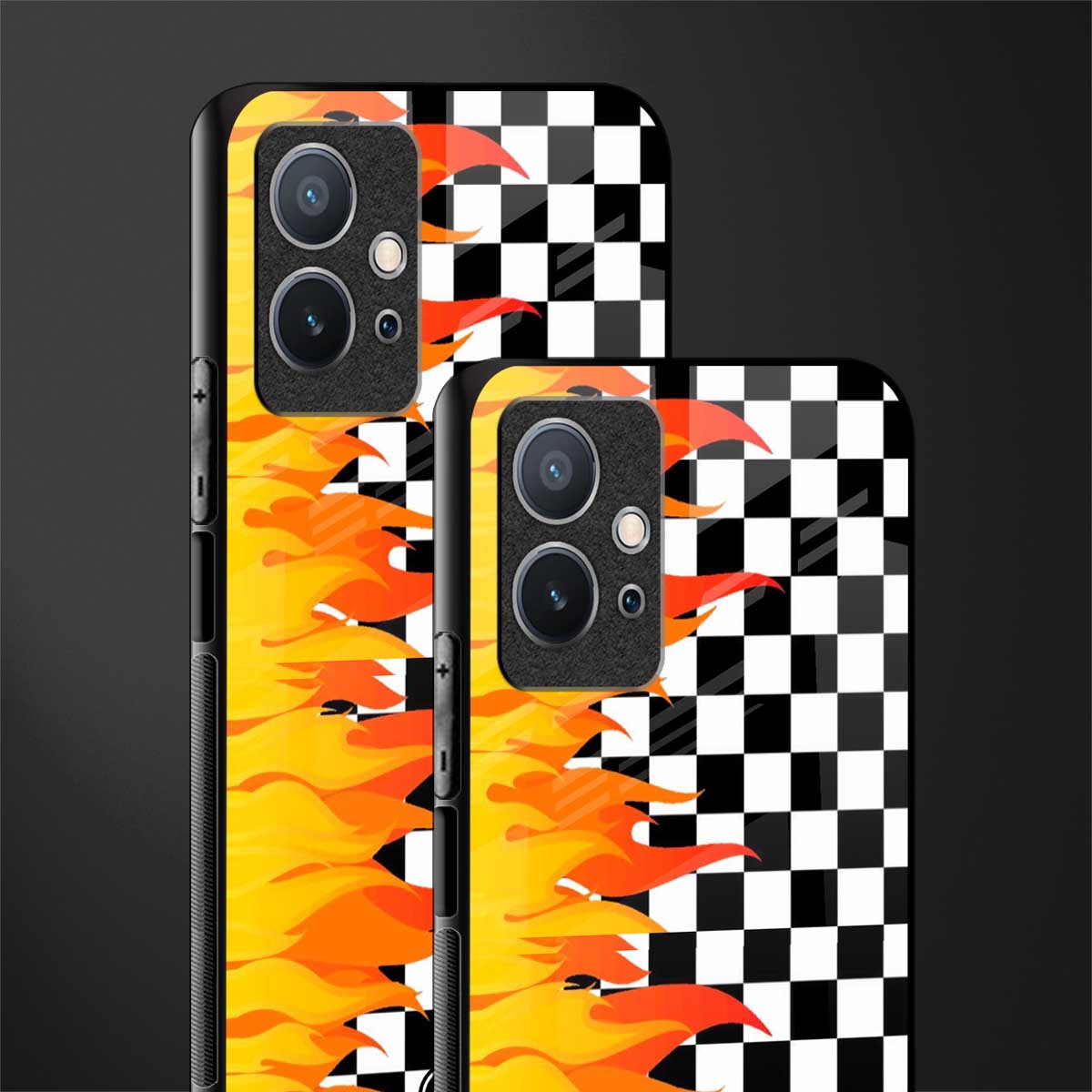 lil flames wild mode glass case for vivo y75 5g image-2