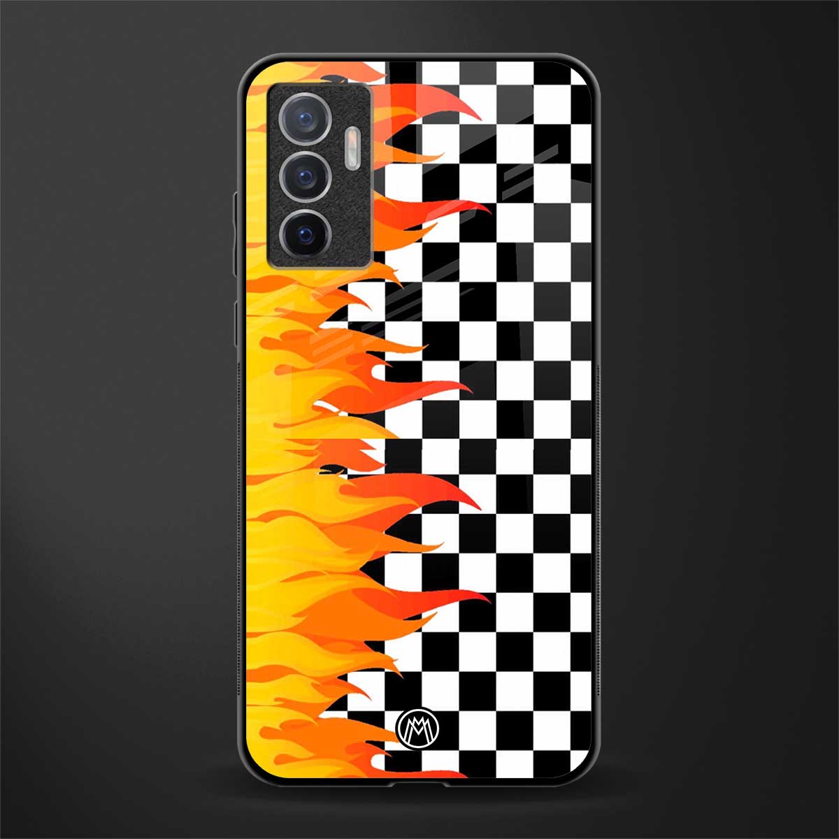 lil flames wild mode glass case for vivo v23e image