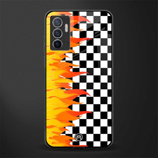 lil flames wild mode glass case for vivo v23e image