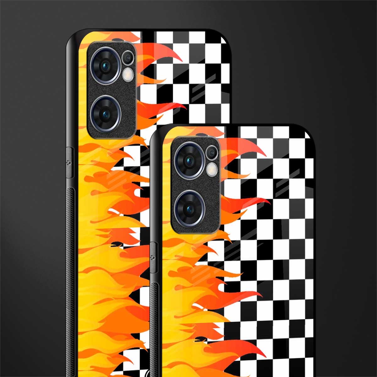 lil flames wild mode glass case for oppo reno7 5g image-2