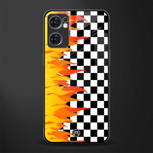 lil flames wild mode glass case for oppo reno7 5g image
