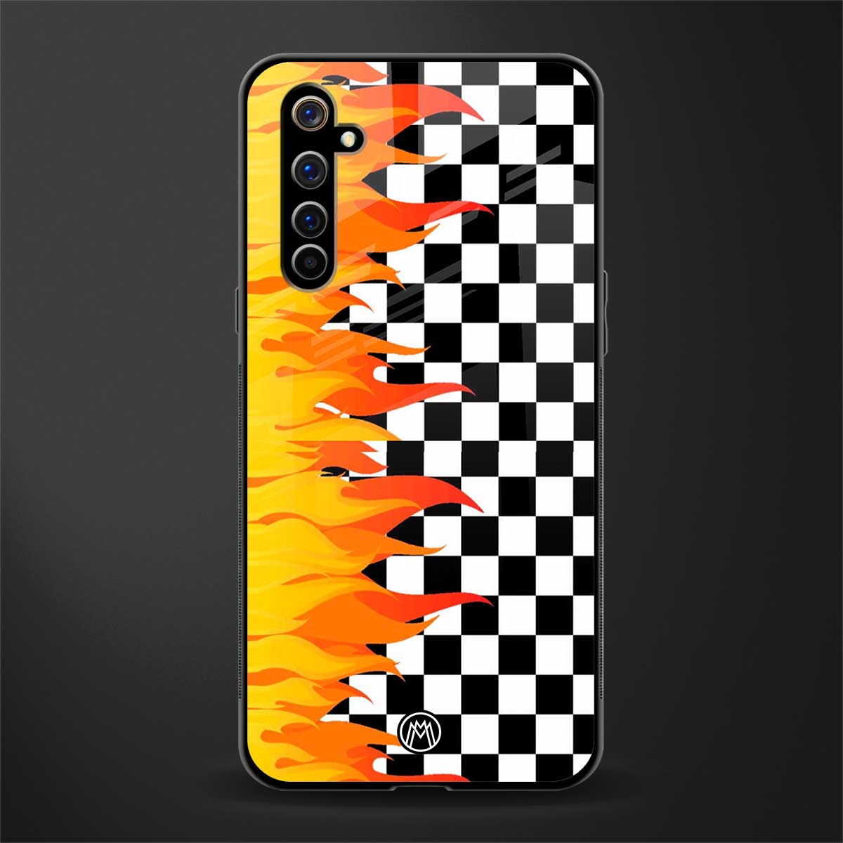 lil flames wild mode glass case for realme x50 pro image