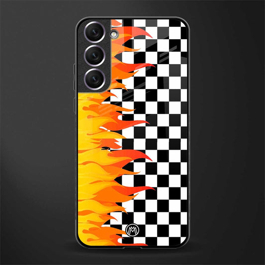 lil flames wild mode glass case for samsung galaxy s22 5g image