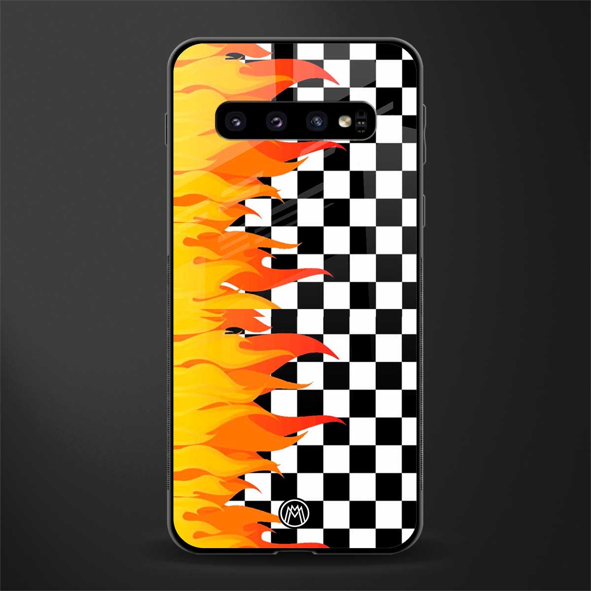 lil flames wild mode glass case for samsung galaxy s10 plus image
