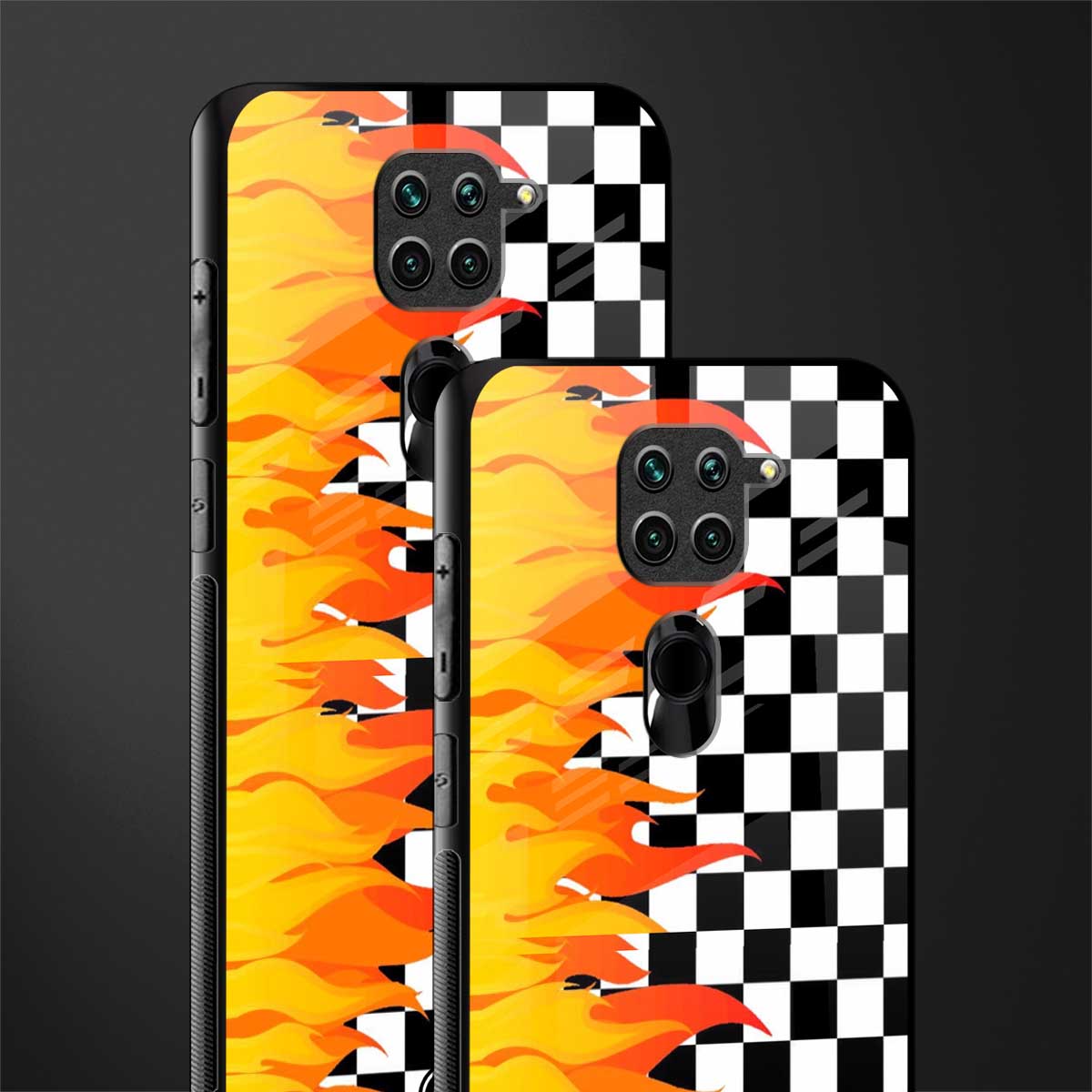 lil flames wild mode glass case for redmi note 9 image-2