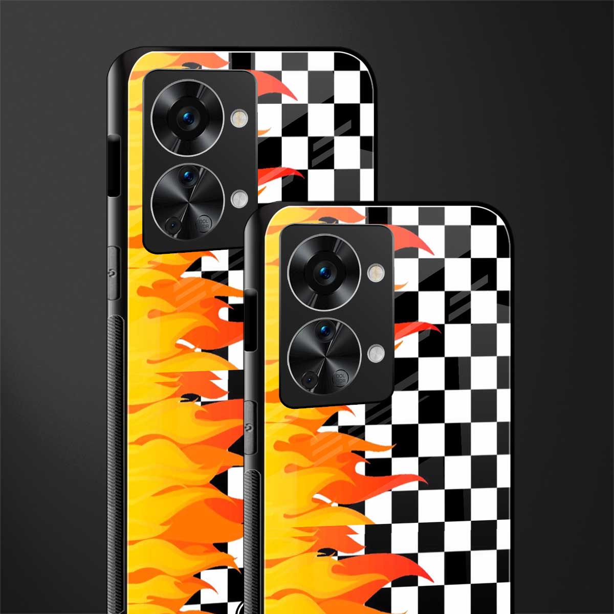 lil flames wild mode glass case for phone case | glass case for oneplus nord 2t 5g