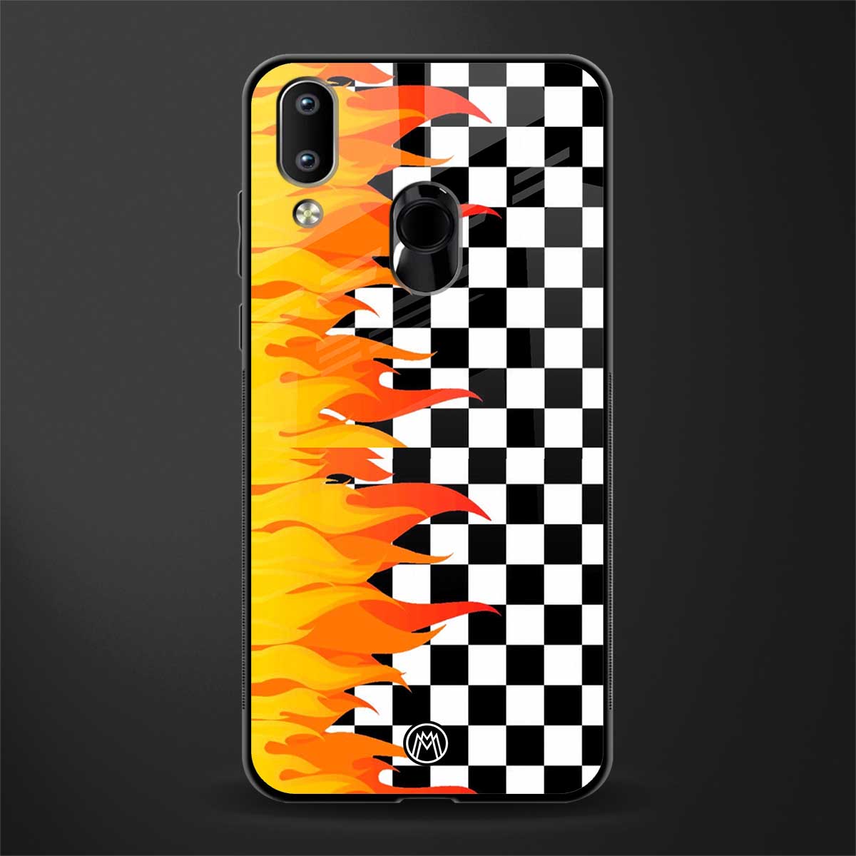 lil flames wild mode glass case for vivo y91 image