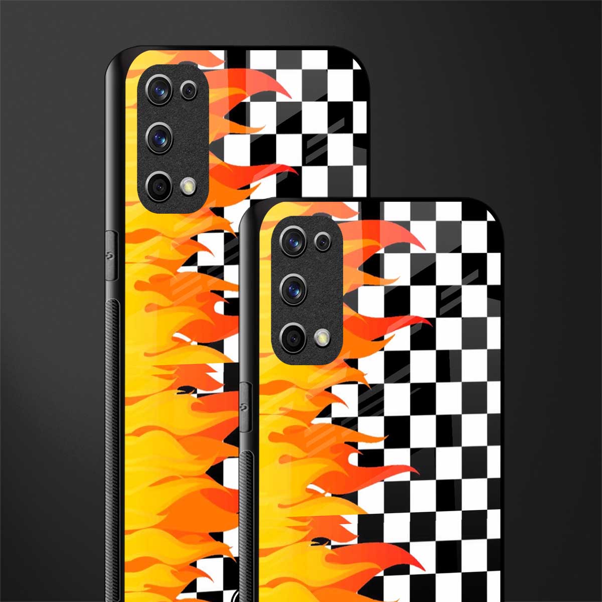 lil flames wild mode glass case for realme x7 pro image-2