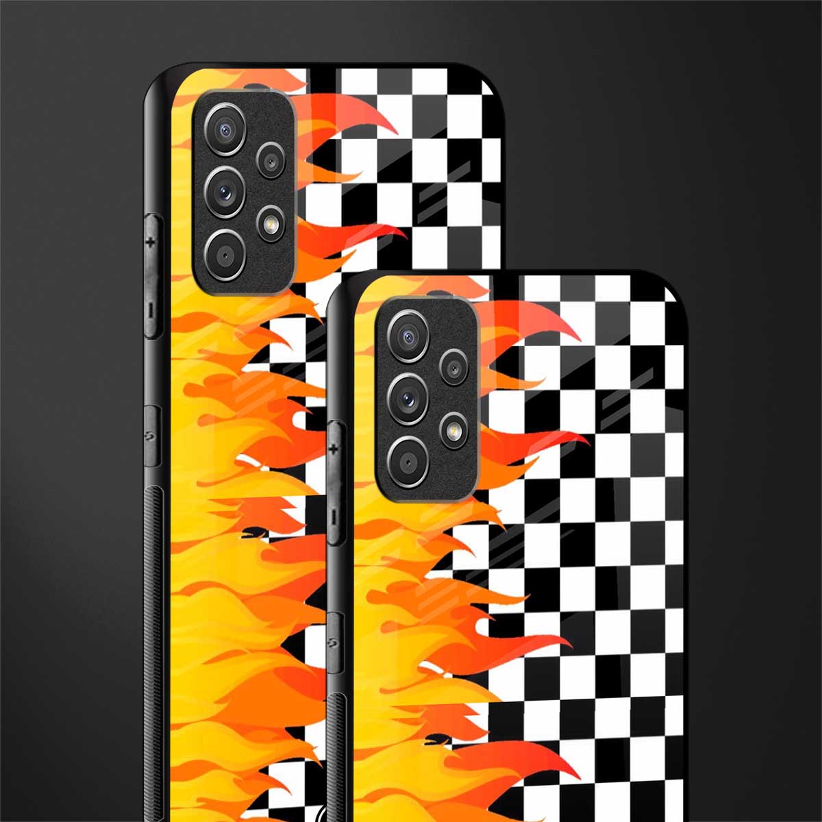 lil flames wild mode glass case for samsung galaxy a32 4g image-2