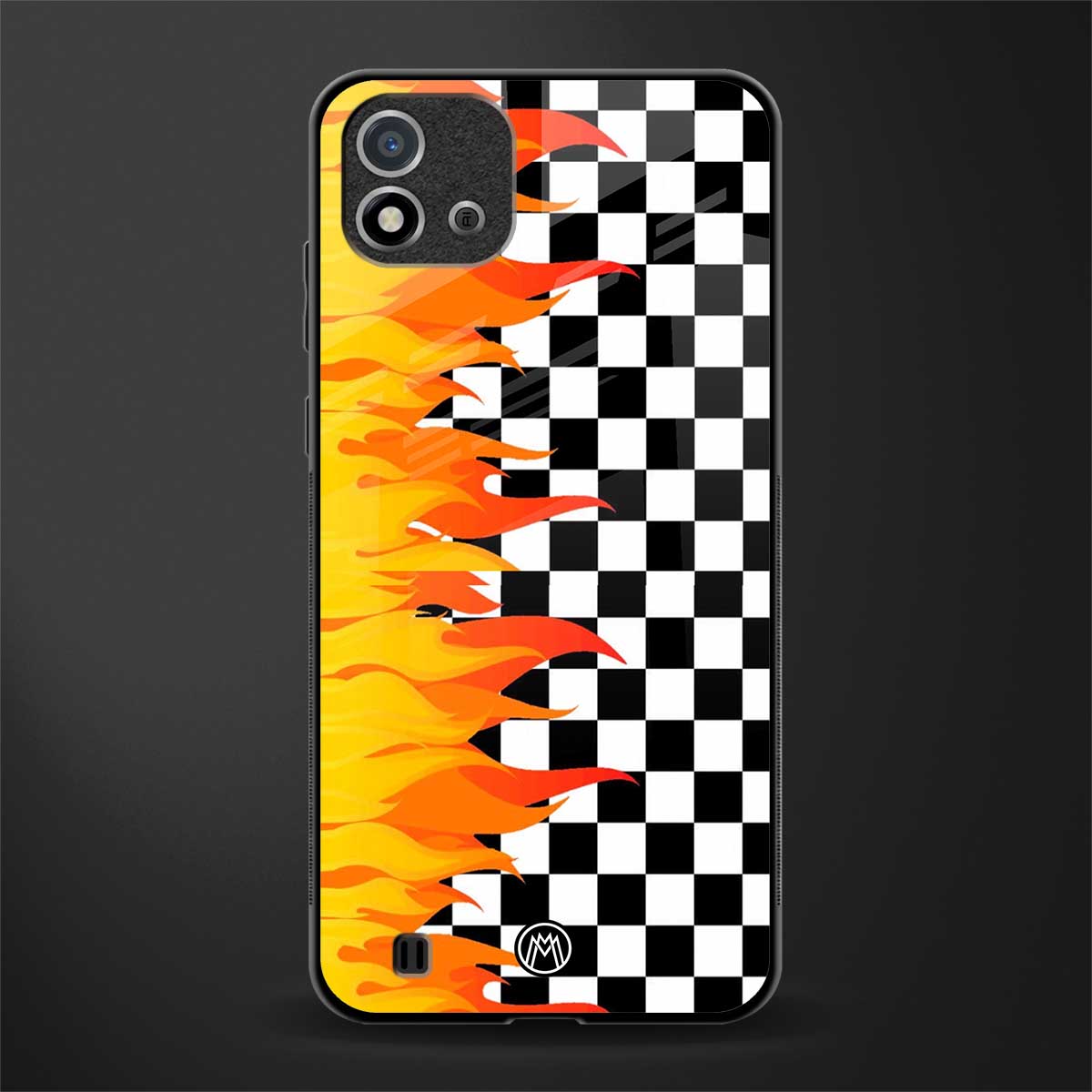 lil flames wild mode glass case for realme c20 image