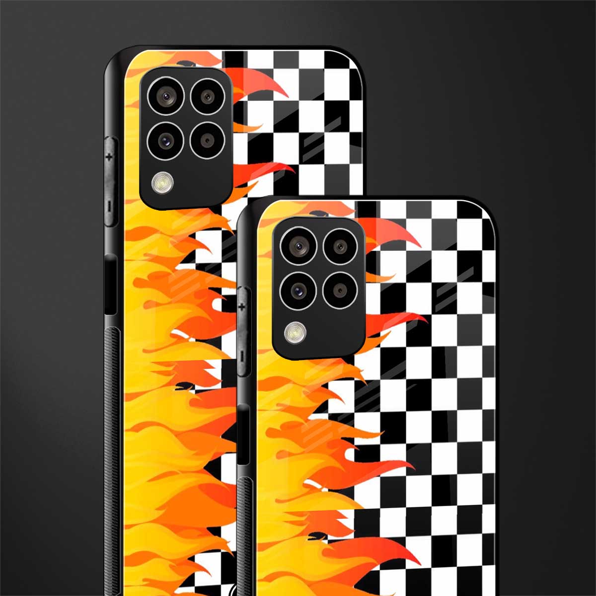 lil flames wild mode back phone cover | glass case for samsung galaxy m33 5g