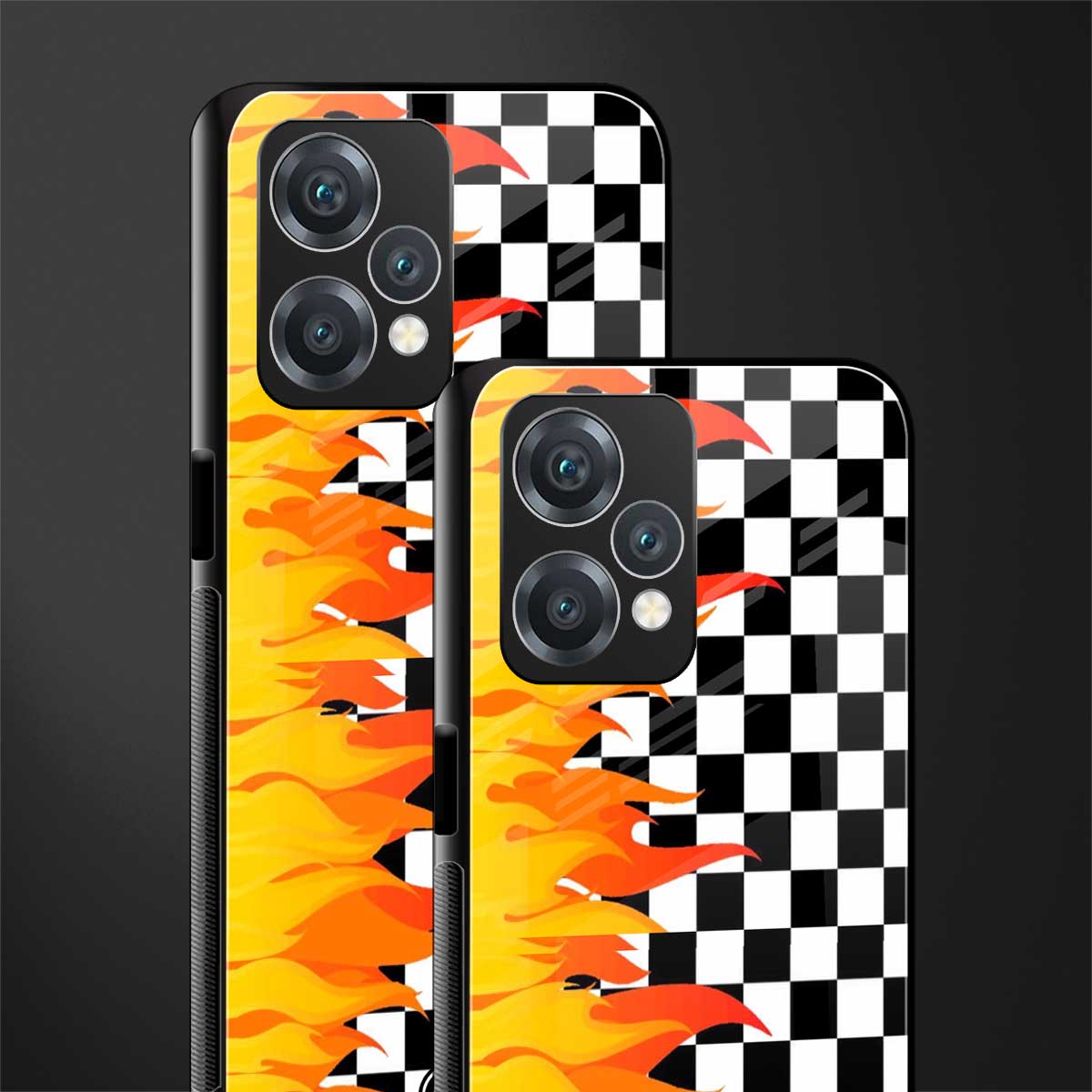 lil flames wild mode back phone cover | glass case for oneplus nord ce 2 lite 5g